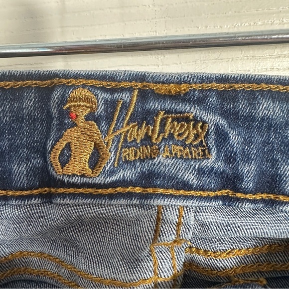 Huntress Riding Apparel jeans, no size tag, denim, equestrian, horses - Picture 6 of 9